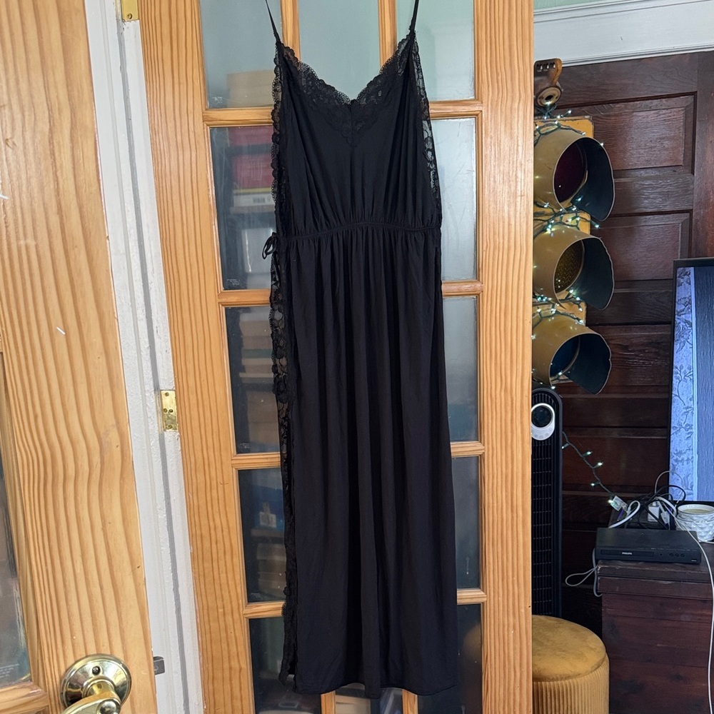 Victoria's Secret Black Lace Chemise